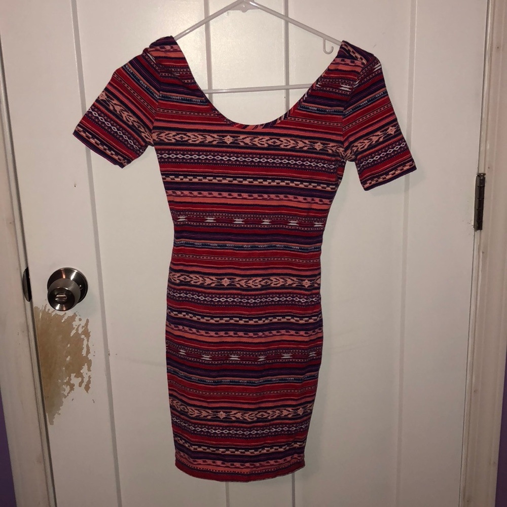 Tribal Print Bodycon Dress